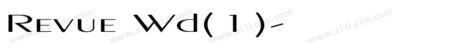 Revue Wd(1)字体转换